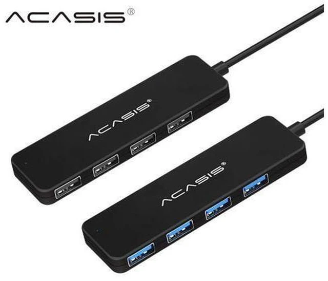 Alt view image 6 of 10 - USB Hub 3.0 Multi USB 3.0 Hub with Power Adapter 4 Port USB Splitter Hub USB 3,0 for PC Computer Accessories Adapter#30