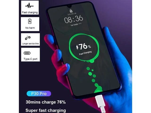 Alt view image 7 of 10 - 5A USB Type C Charging Cable for P40 Mate 30 40 Pro Plus USB 3.1 Type-C USB C Super Charge Supercharge Cable