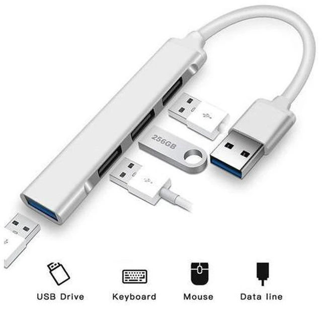 Alt view image 7 of 10 - 4 Port For Macbook Pro 13 15 Air Mi Pro USB Type-C/USB 3.0 HUB Type C USB Splitter Thunderbolt 3 USB-C Dock Adapter OTG