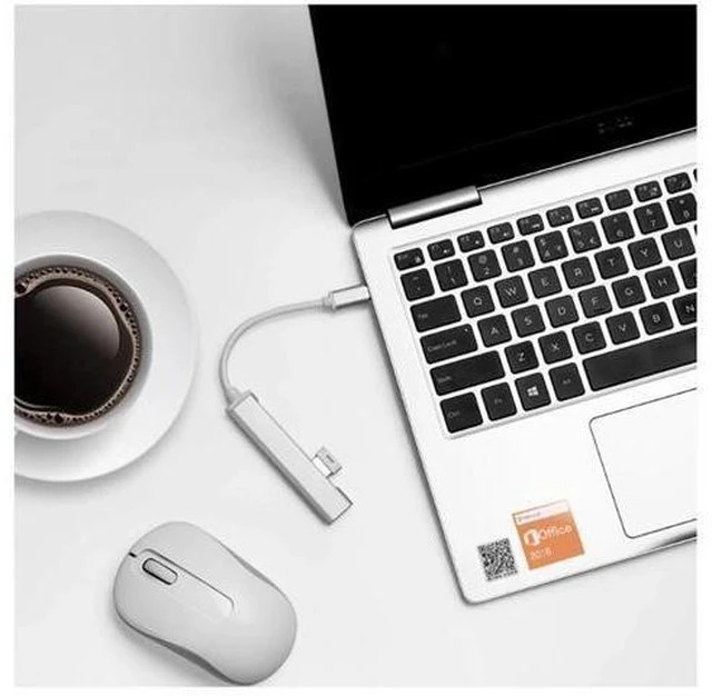 Alt view image 8 of 10 - 4 Port For Macbook Pro 13 15 Air Mi Pro USB Type-C/USB 3.0 HUB Type C USB Splitter Thunderbolt 3 USB-C Dock Adapter OTG