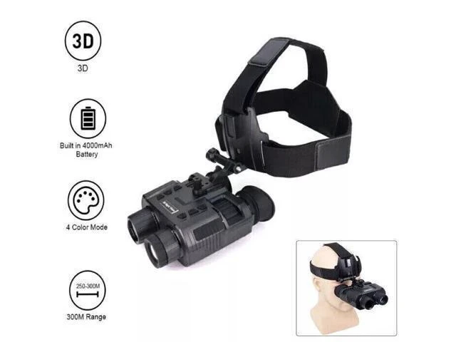 Alt view image 9 of 14 - NV8000 3D Digital Infrared Night Vision Goggles Head-Mounted Night Vision Device