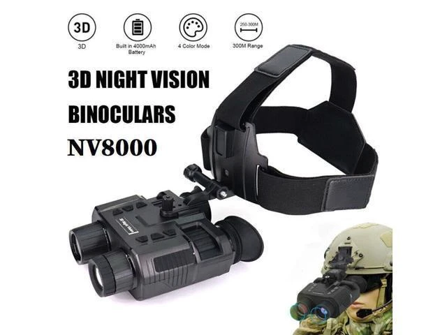 Alt view image 10 of 14 - NV8000 3D Digital Infrared Night Vision Goggles Head-Mounted Night Vision Device