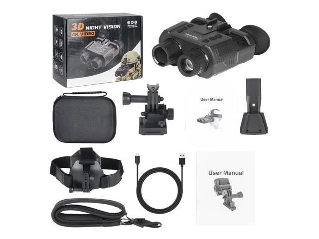 Alt view image 14 of 14 - NV8000 3D Digital Infrared Night Vision Goggles Head-Mounted Night Vision Device