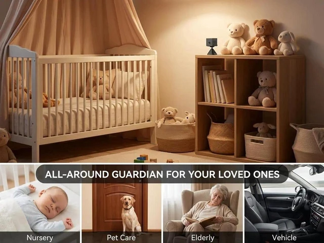 Alt view image 13 of 14 - 2025 Upgraded Mini Camera 5G WiFi Indoor Security 4K Nanny Cam for Home with App Control Motion Detection & Night Vision Wireless Rechargeable Baby Pet Camera