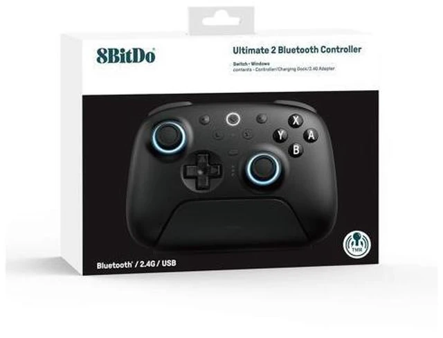 Alt view image 12 of 14 - 8Bitdo Ultimate 2 Bluetooth Controller for Switch/Switch 2 & Windows PC, Switch Pro Controller with TMR Joysticks, Switchable Hall Effect/Tactile Triggers, Vibration and Motion Control - Black