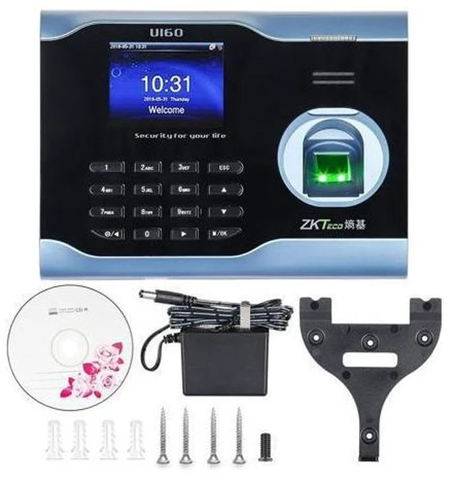 Alt view image 13 of 14 - ZKTeco U160 WiFi Based Time Clock Fingerprint Password Employee Attendance Machine
