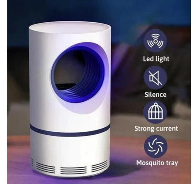Alt view image 11 of 12 - Mosquito Killer Lamp Electric Fly Mosquito Trap Anti Mosquito Repellent Bug Zapper Killer Night Light Low-voltage UV Light