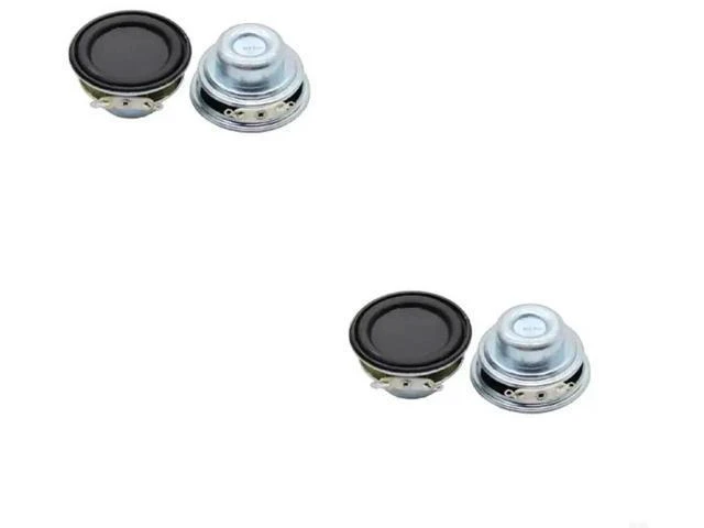 Alt view image 11 of 12 - 2Pcs 40MM Full Speakers 4 Ohm 5W Enthusiast DIY Flat Rubber HiFi Speaker