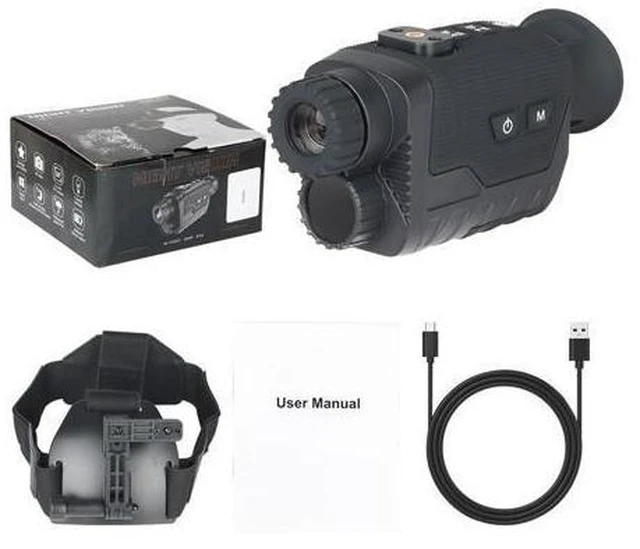 Alt view image 14 of 14 - NV8260 8X Digital Zoom 400M 4K 1080P HD Night Vision Head-Mounted Monocular USA