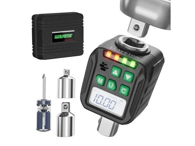 Alt view image 8 of 14 - Digital Torque Wrench Adapter Set 1/2" Drive,Electric Wrenches,Snap on Digital Inch Pound Torque Wrench,1/4",3/8" Torque Adapter for Car,Motorcycle & Automotive (7.4-147.5 Ft-lb/10-200 Nm)