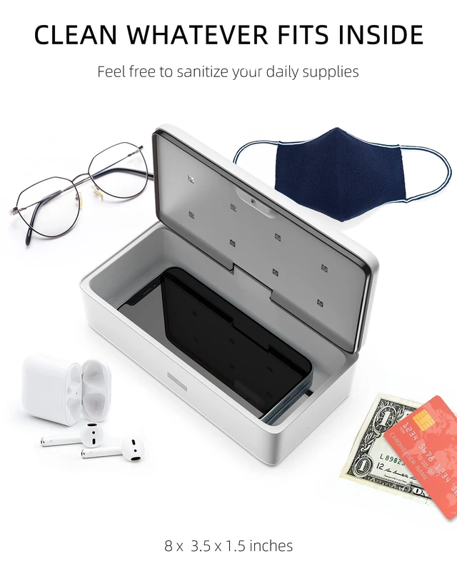 Alt view image 11 of 14 - UV Light Sanitizer Box, UVC Phone Sanitizer Box for Smartphone,Jewellery and Household Items