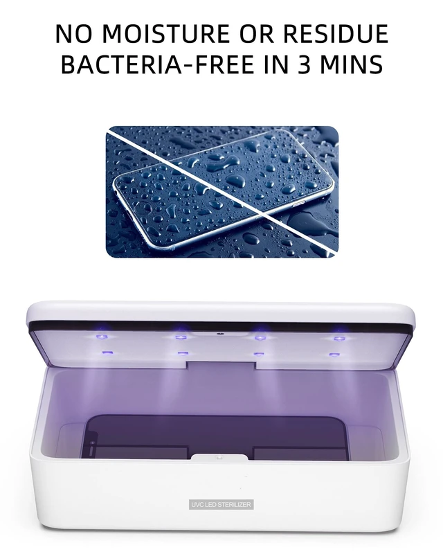 Alt view image 14 of 14 - UV Light Sanitizer Box, UVC Phone Sanitizer Box for Smartphone,Jewellery and Household Items