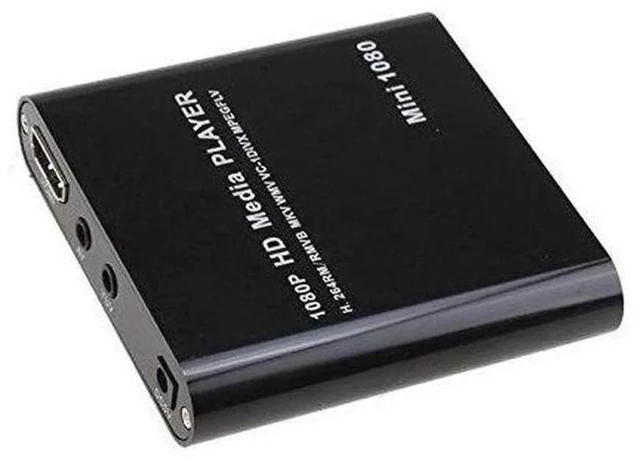 Alt view image 14 of 14 - Mini HDMI Media Player 1080P HDD RM RMVB DIVX AVI MKV USB SD MPEG JPEG MOV SDHC