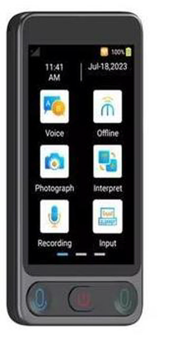 Alt view image 7 of 10 - QURO Tr10 Audio Voice 3.97 Inch English Translator 138 Languages Offline Photo Translation AI Smart Translate Device