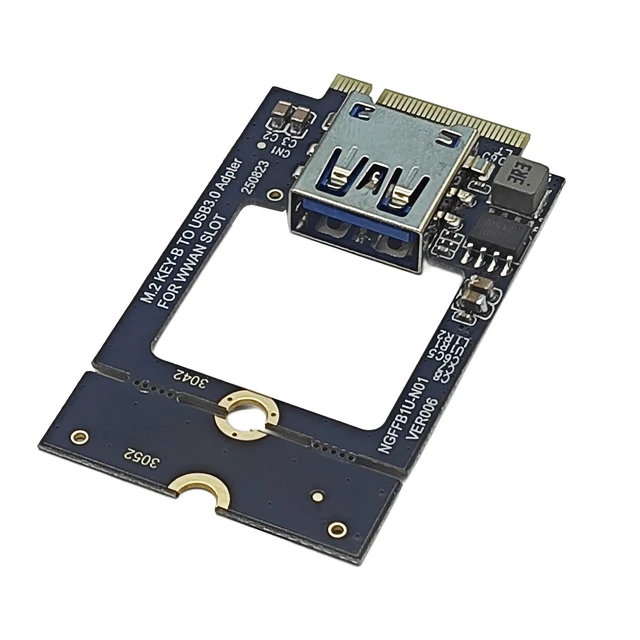 Alt view image 9 of 10 - M.2 B-key WWAN to USB 3.0, with built-in wireless Bluetooth network card, solid-state drive 3042 3052