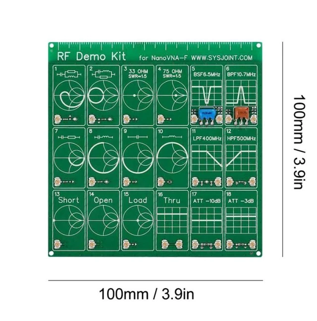 Alt view image 8 of 8 - NanoVNA Test Filter/RF Test/Attenuator Network Analyzer/Electrical Instrument Demonstration Kit