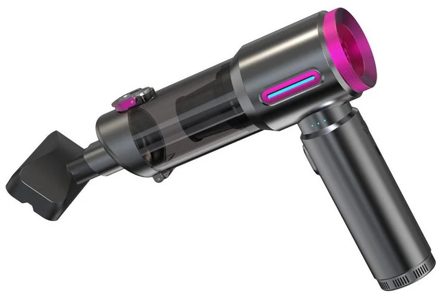 Alt view image 9 of 12 - 2026 Portable Wireless Car-mounted Home Office Vacuum Cleaner, with 3 suction nozzles, Type-C charging, capacity 0.5 - 1L, powerful suction V27S