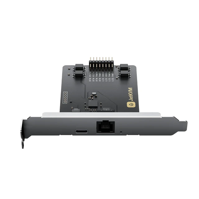 Alt view image 7 of 12 - JetKVM Open-Source IP KVM Remote Control Jet KVM Over IP, Ultra-Low Latency Touchscreen Compatible with Mac/Windows/Linux, for Home Offices Data Centers Server Management (ATX Extension Board)