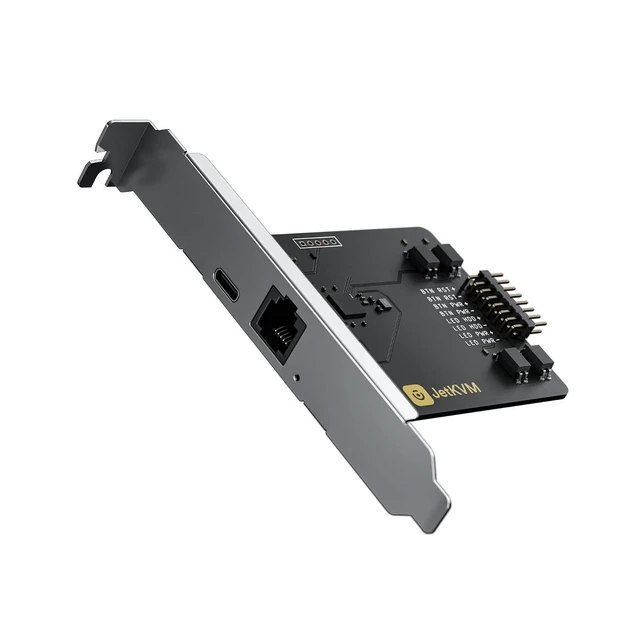 Alt view image 8 of 12 - JetKVM Open-Source IP KVM Remote Control Jet KVM Over IP, Ultra-Low Latency Touchscreen Compatible with Mac/Windows/Linux, for Home Offices Data Centers Server Management (ATX Extension Board)