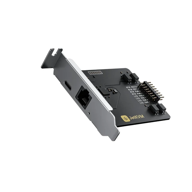Alt view image 9 of 12 - JetKVM Open-Source IP KVM Remote Control Jet KVM Over IP, Ultra-Low Latency Touchscreen Compatible with Mac/Windows/Linux, for Home Offices Data Centers Server Management (ATX Extension Board)