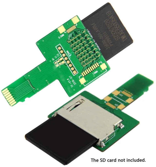 Alt view image 10 of 14 - UHS-I TF T-Flash Micro SD Male Extender to SD Card Female Extension Adapter PCBA Compatible with SD/SDHC/SDXC UHS-1
