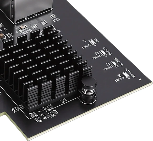 Alt view image 12 of 14 - PCIe X1 10Gb Network Card, 10Gbps Ethernet Adapter with RTL8127AT Controller and PXE Boot Support, for Desktop Server NAS 11 10