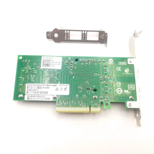 Alt view image 8 of 12 - X520-DA2 10G PCI Express x8 82599 ES Chip Dual Port Ethernet Network Adapter E10G42BTDA,SFP not included