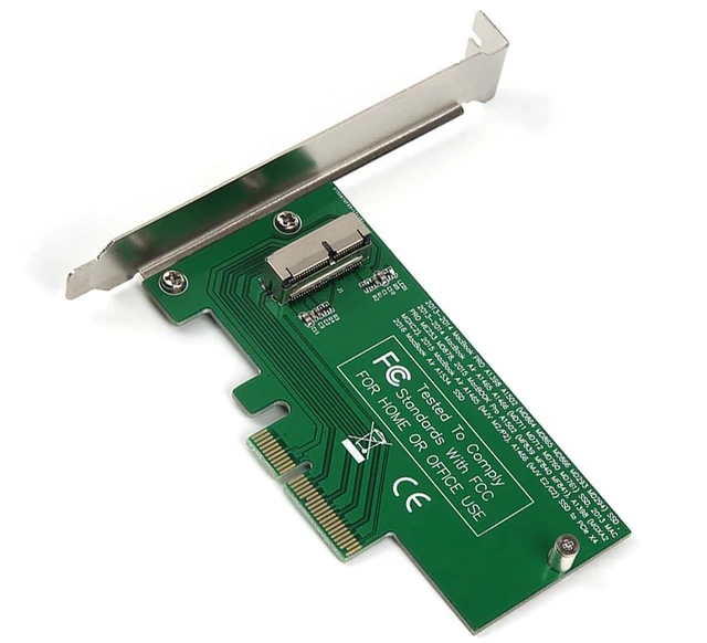 Alt view image 8 of 14 - PCI Express 4.0 PCI-E 4X Host to 12Pin+16Pin Contacts SSD Convert Card for 2013 2014 2015 2016 2017 Mac A1493 A1502 A1465 A1466