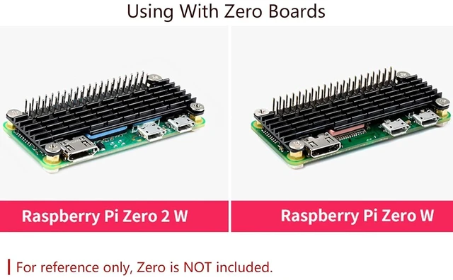 Alt view image 12 of 14 - Aluminum Heatsink Cooler with Thermal Tapes for Raspberry Pi Zero 2 W/WH