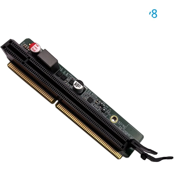Alt view image 6 of 6 - PCIe Riser Adapter Board for Tiny Desktop Systems Network Card and GPU Expansion Compatible with M720Q M920X M910X P330 P350 M90Q Card (Tiny8 Version)