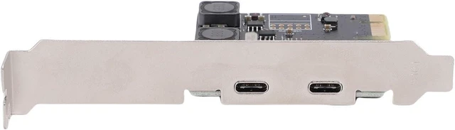 Alt view image 10 of 14 - 5Gbps PCIe to Type C Expansion Card, 2 Port PCIe USB 3.0 Expansion Card for Wins 7, 8, 10, PCIe X1 Interface for PCIE X1, X2, X4, X8, X16