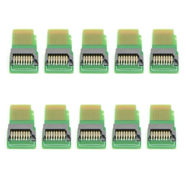 Alt view image 8 of 14 - 10pcs/Pack UHS-I TF Micro SD Male Extender to TF Card Female Extension Adapter PCBA Compatible with SD/SDHC/SDXC UHS-1 (Green PCB)