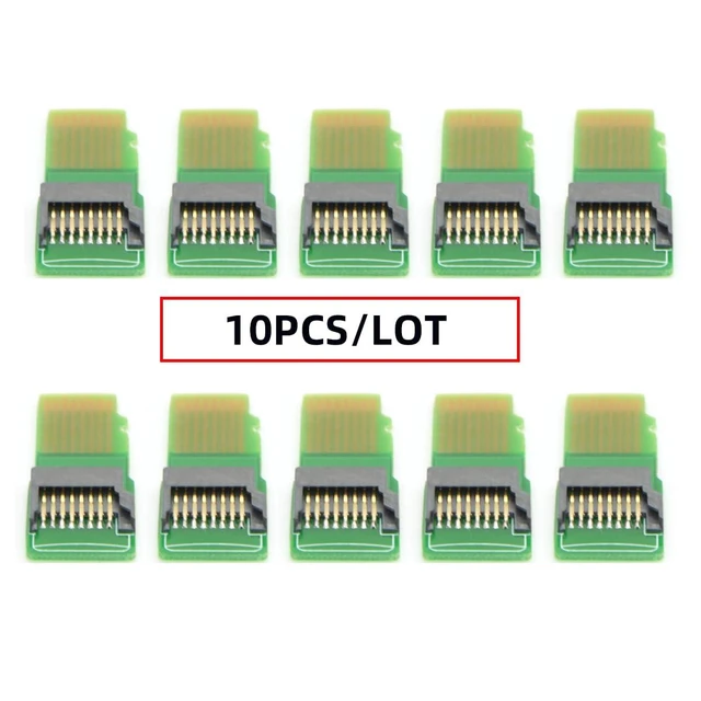 Alt view image 9 of 14 - 10pcs/Pack UHS-I TF Micro SD Male Extender to TF Card Female Extension Adapter PCBA Compatible with SD/SDHC/SDXC UHS-1 (Green PCB)