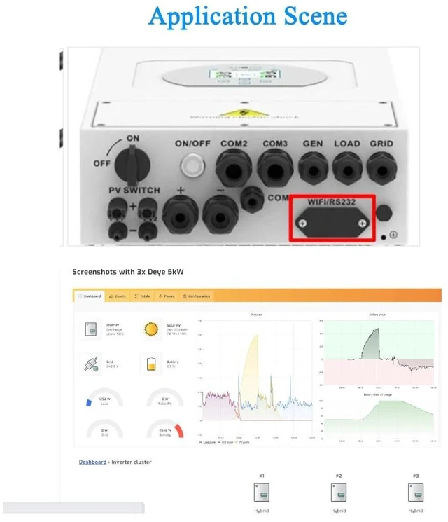 Alt view image 10 of 10 - USB to DB9 Male FT231XS Chip RS232 WiFi Serial BMS Programming Converter Cable for Deye SunSynk Sol-Ark Growatt SPH Solar Battery System