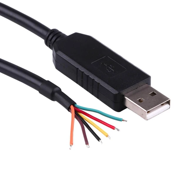 Alt view image 7 of 12 - FT232RL Chip USB to 5v TTL UART Serial Cable 6 Way Wire End, TTL-232R-5V