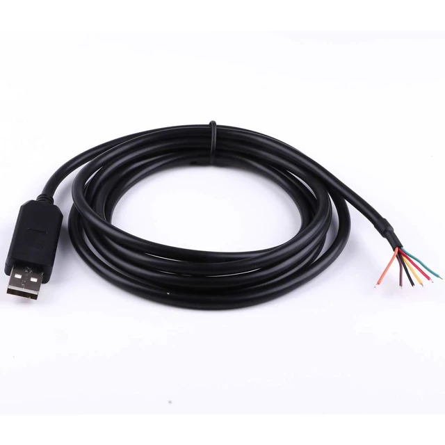 Alt view image 12 of 12 - FT232RL Chip USB to 5v TTL UART Serial Cable 6 Way Wire End, TTL-232R-5V