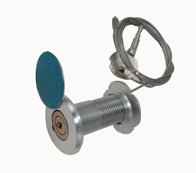 Alt view image 5 of 7 - Garage door lock - Universal external key-type emergency release device - Suitable for manual disconnection lock kits for garage doors