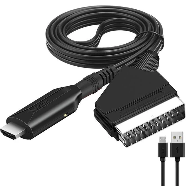 Alt view image 4 of 5 - Scart to HD Converter Upgrade Edition - Wired Scart to HDTV High-Definition Adapter 1 Meter