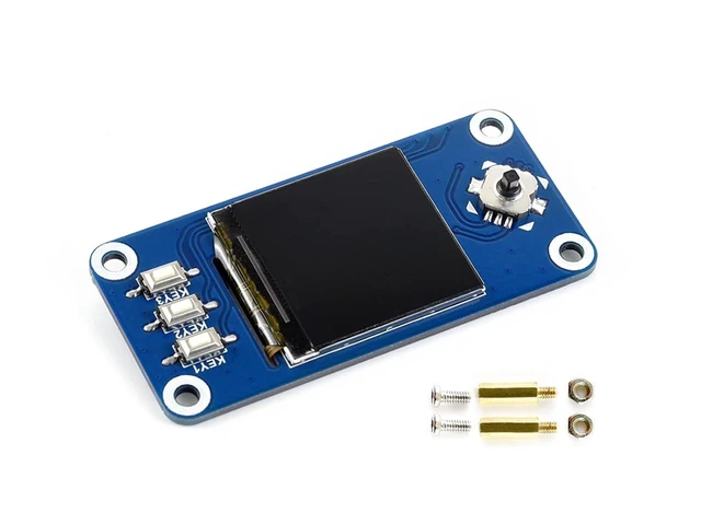 Alt view image 7 of 12 - 1.3 Zoll LCD Display HAT for Raspberry Pi, 240x240 IPS, SPI, Joystick & 3X Buttons