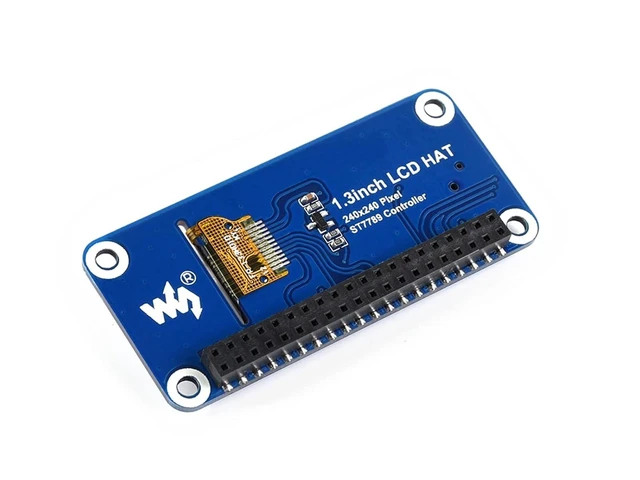 Alt view image 8 of 12 - 1.3 Zoll LCD Display HAT for Raspberry Pi, 240x240 IPS, SPI, Joystick & 3X Buttons