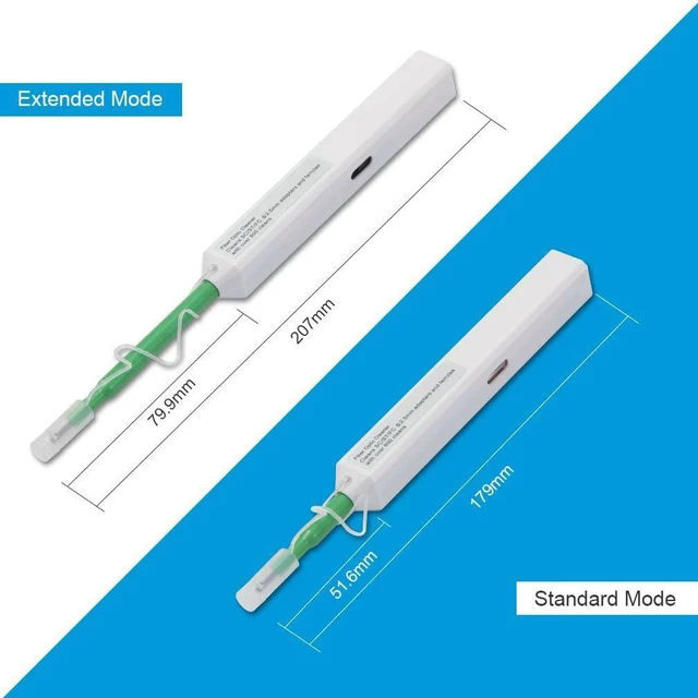 Alt view image 10 of 12 - Fiber Optic Cleaner, 2.5mm SC Fiber Optic connectors Cleaning Pen for Ferrule end Faces of SC/ST/FC, UPC, One Click Cleaner, up to 800 Cleans