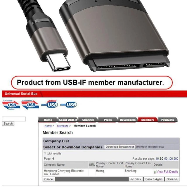 Alt view image 14 of 14 - 5Gbps USB-C Type-C to SATA 22 Pin Adapter Cable for 2.5" Hard Disk Drive SSD Laptop