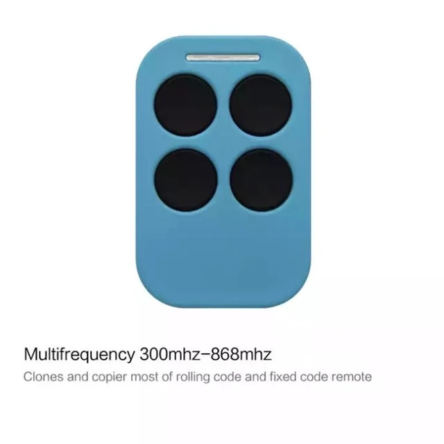Alt view image 8 of 11 - Multi-frequency 280-868 MHz universal remote control for garage door opening and closing