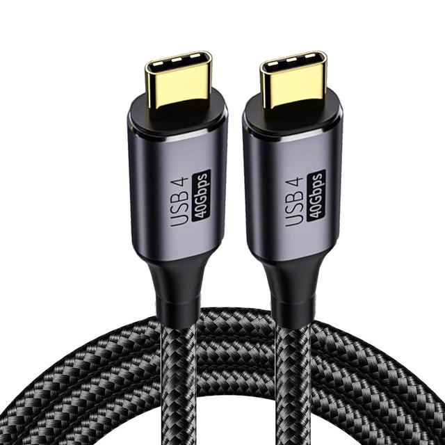 Alt view image 8 of 14 - USB4.0 40Gbps USB-C Male to Male Type-C Cable with PD 100W and 8K@60Hz 5K@60Hz Compatible with USB3.1 Thunderbolt3/4/5 (0.5m)