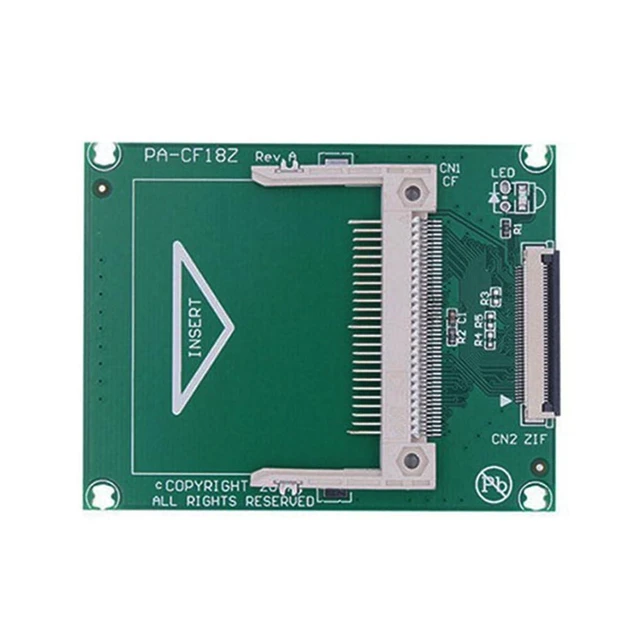 Alt view image 8 of 14 - CF Compact Flash Memory Card True-IDE Mode to CE ZIF SSD HDD Convertor Adapter PC Board with Dual LIF Flat Cable Replace MK2008GAL MK3008GAL MK1634GAL MK8010GAH MK8022GAA MK1231GAL