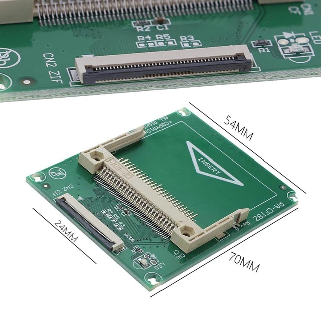 Alt view image 10 of 14 - CF Compact Flash Memory Card True-IDE Mode to CE ZIF SSD HDD Convertor Adapter PC Board with Dual LIF Flat Cable Replace MK2008GAL MK3008GAL MK1634GAL MK8010GAH MK8022GAA MK1231GAL