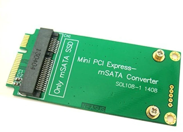 Alt view image 2 of 2 - 3x5cm mSATA Adapter As 3x7cm Mini PCI-e SATA SSD for Asus Eee PC 1000 S101 900 901 900A T91