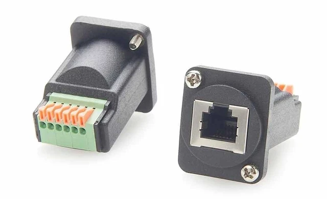 Alt view image 9 of 10 - Elecbee RJ11 RJ12 6P6C Breakout Board Terminal Block Connector Terminal Straight to RJ45 Straight Female(1PC)