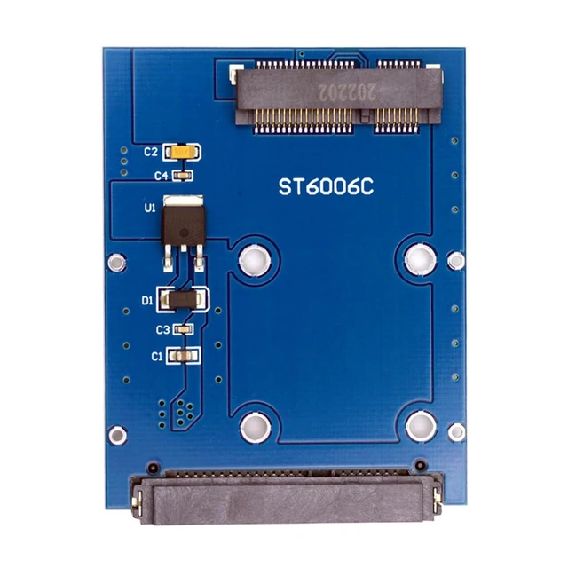 Alt view image 8 of 14 - Slim Type 50Pin mSATA 3050 SSD 5x3cm to 2.5" SATA 3.0 22Pin Disk Adapter 6Gbps PCBA