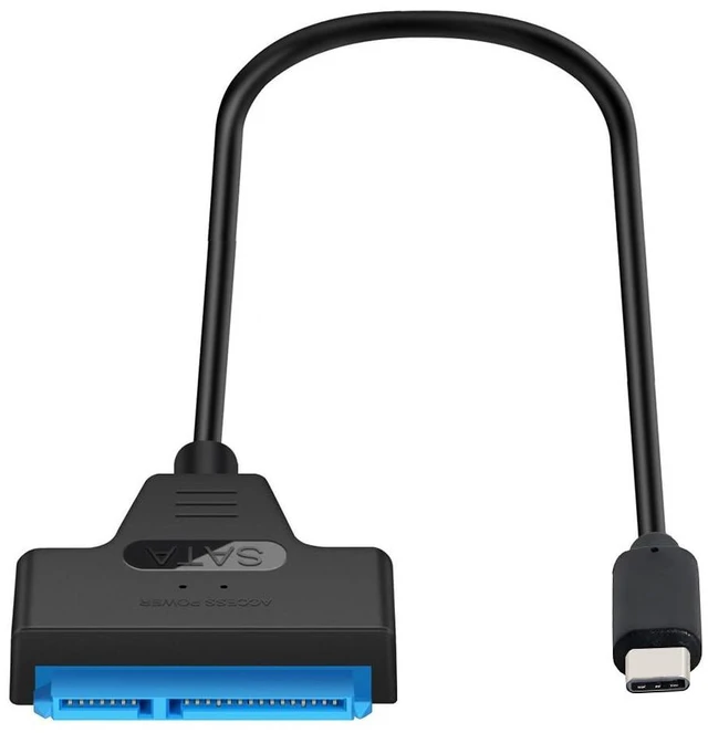Alt view image 8 of 14 - 5Gbps Type-C USB 3.0 to SATA 22Pin 7+15 Enclosure Adapter for 2.5" Hard Disk Drive SSD HDD Mass Storage Class